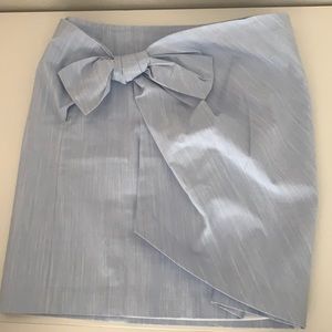 Light Blue Loft Skirt with Cute Bow in the Front